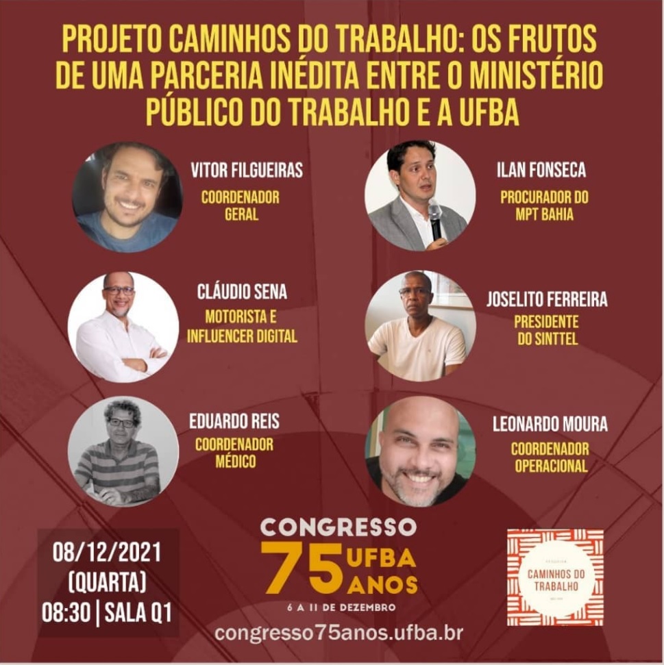 Dirigentes do Sinttel participarÃ£o de comemoraÃ§Ã£o pelos 75 anos da  UFBA